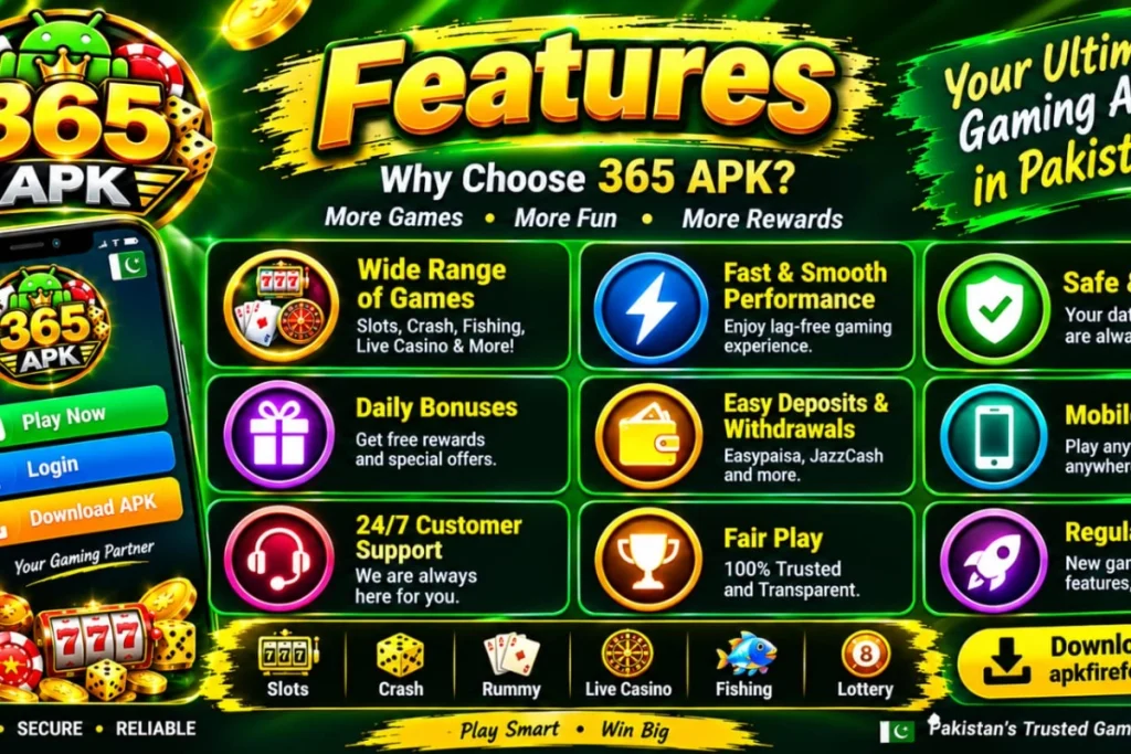 365 APK Game different features 2026