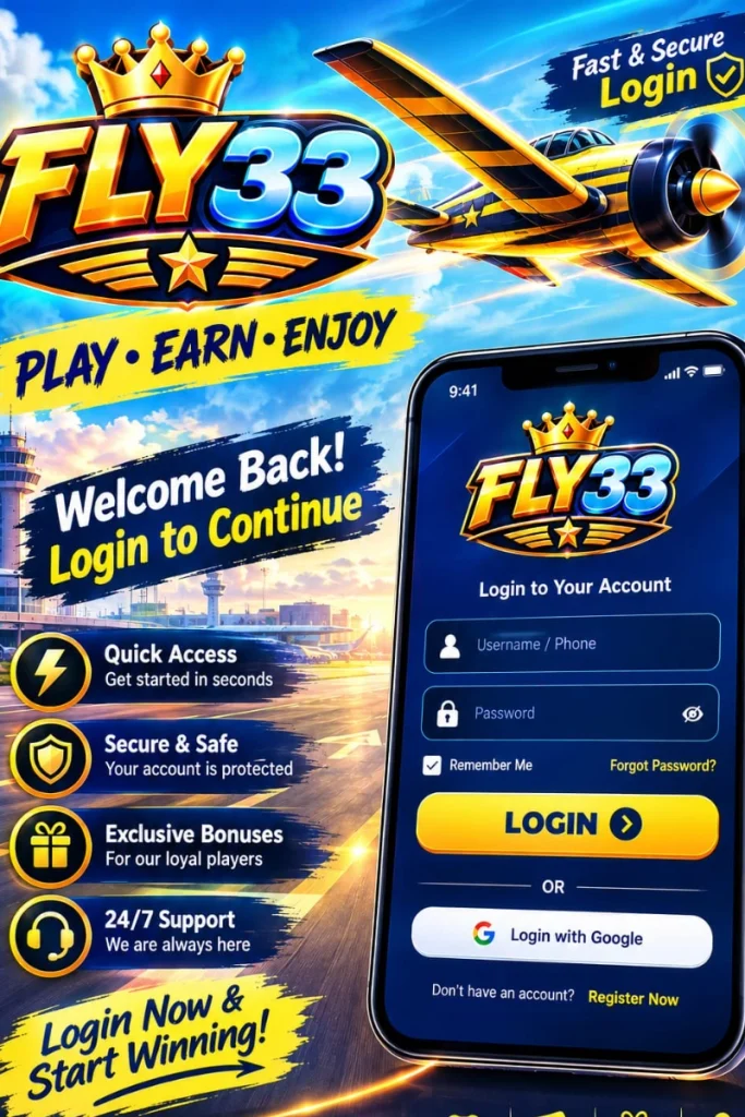 Fly33 game login 2026