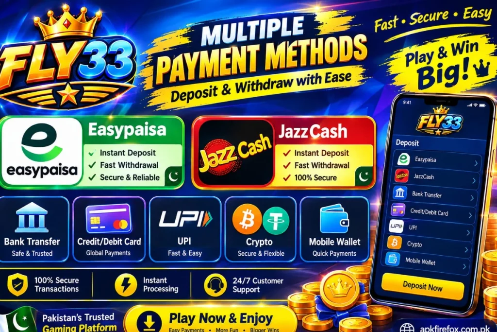 Fly33 game payment method