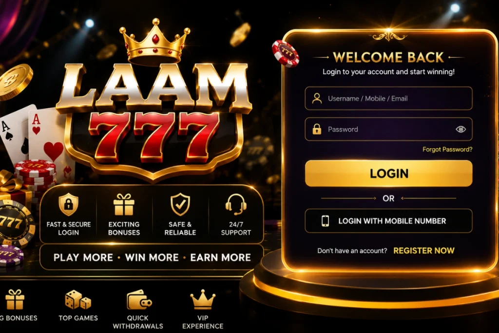 LAAM777 game login 2026