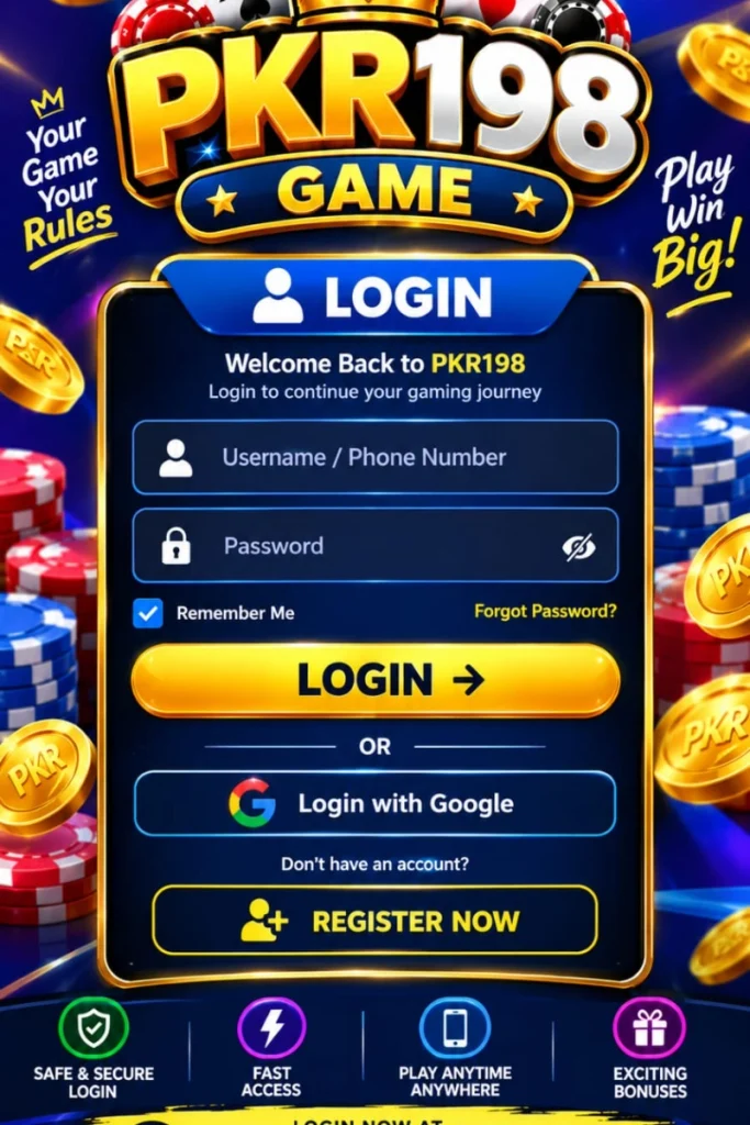 PKR198 Game login 2026