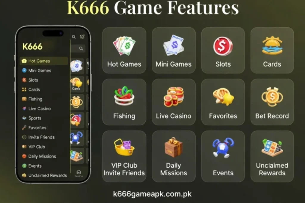 VK999 Game different features