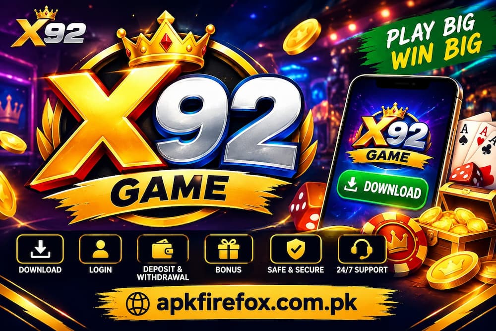 X92 game – Online Gaming Platform for Android Users in Pakistan
